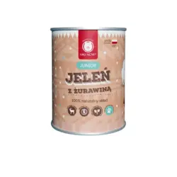 Hau Now Mokra karma jeleń z żurawiną JUNIOR 400g
